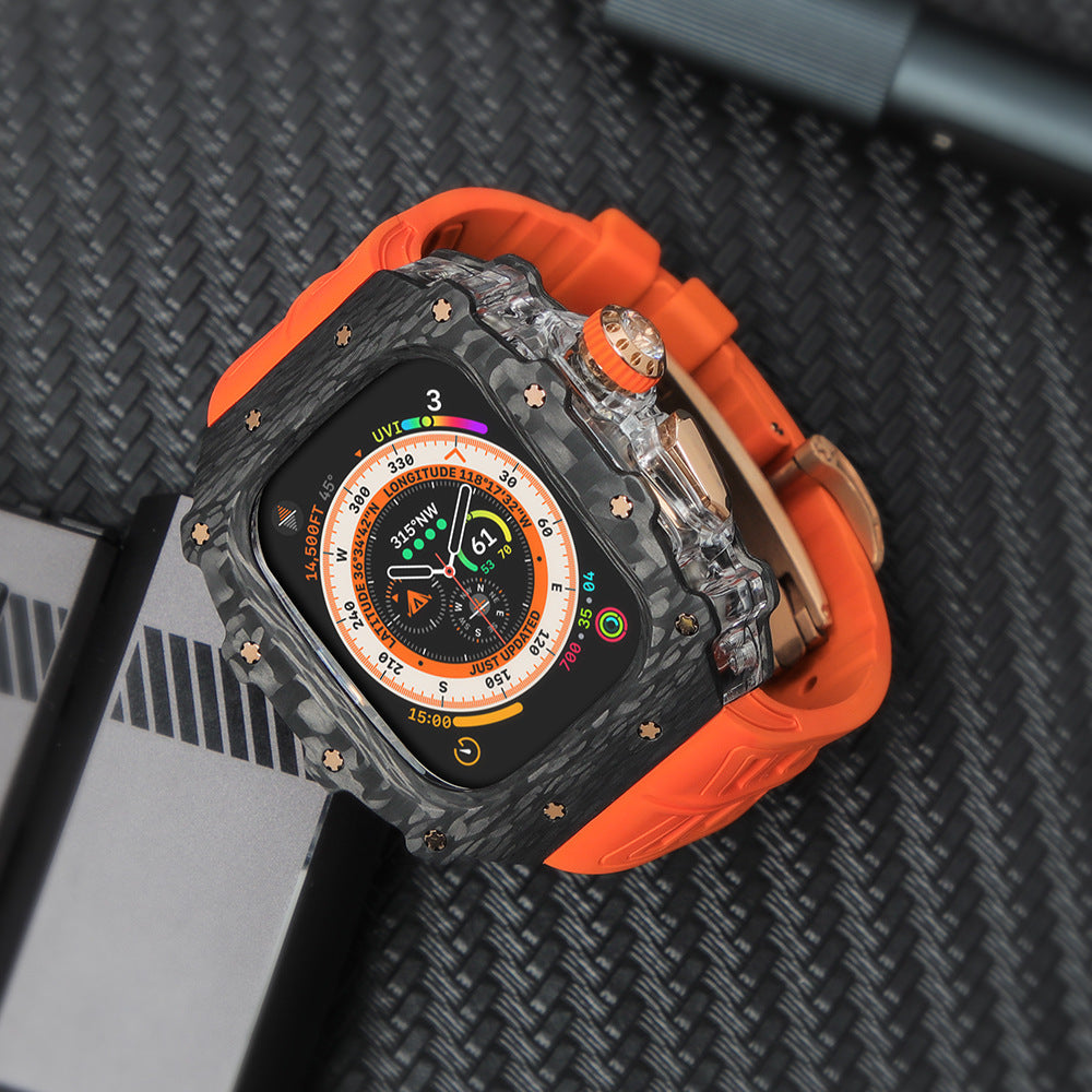 Glacium CF系列45mm-蘋果手錶的外殼(銀)