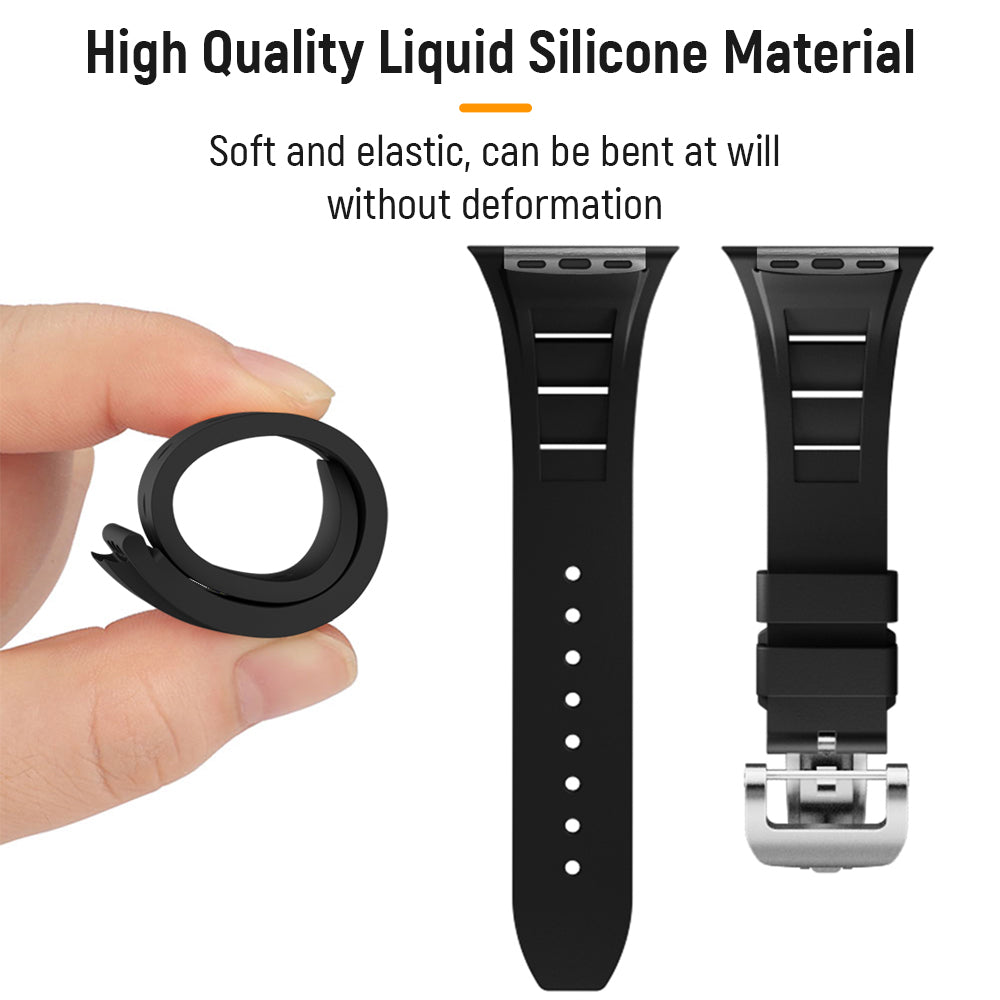 Liquid Silicone Rubber Strap for Apple Watch 42 / 44 / 45 / 49