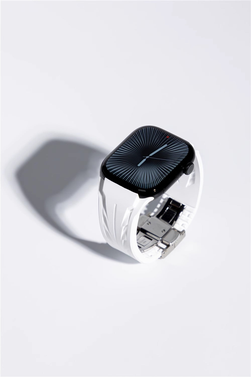 Lux運動矽膠帶有不銹鋼蝴蝶扣