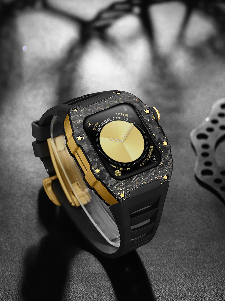 ICONIC CF シリーズ 44/45mm - Apple Watch 用ケース (ゴールド)