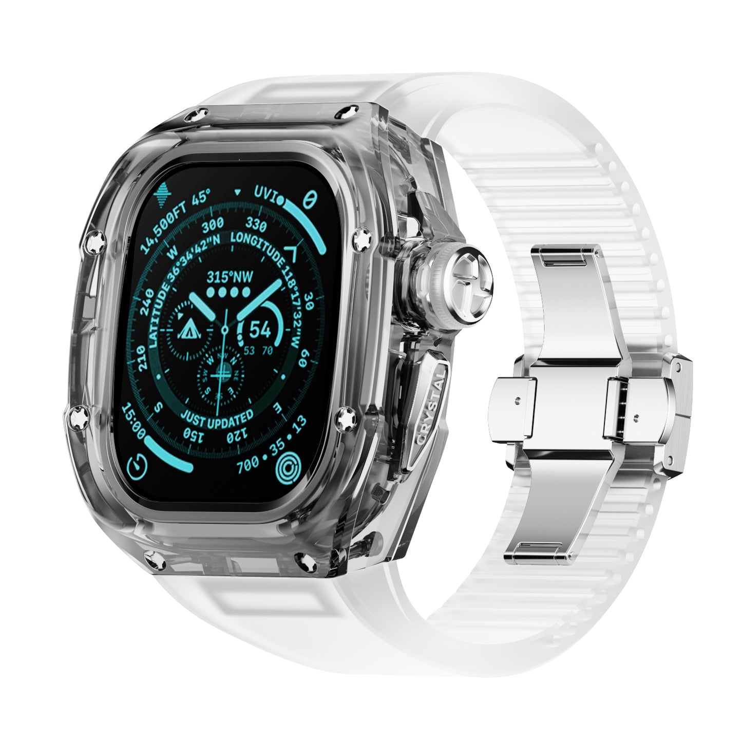 Apple Ultra Watch Case 49mm - K9 Grey Crystal Case