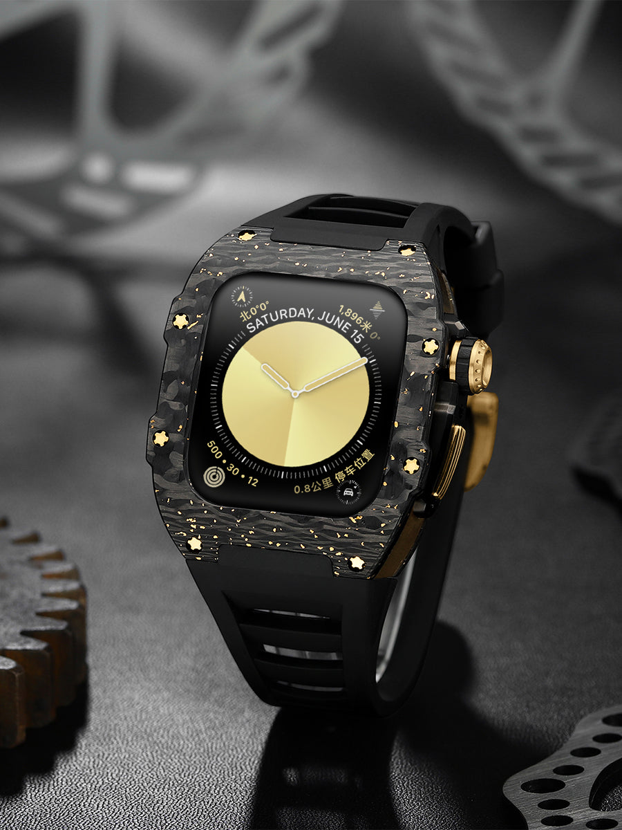 ICONIC CF シリーズ 44/45mm - Apple Watch 用ケース (ゴールド)