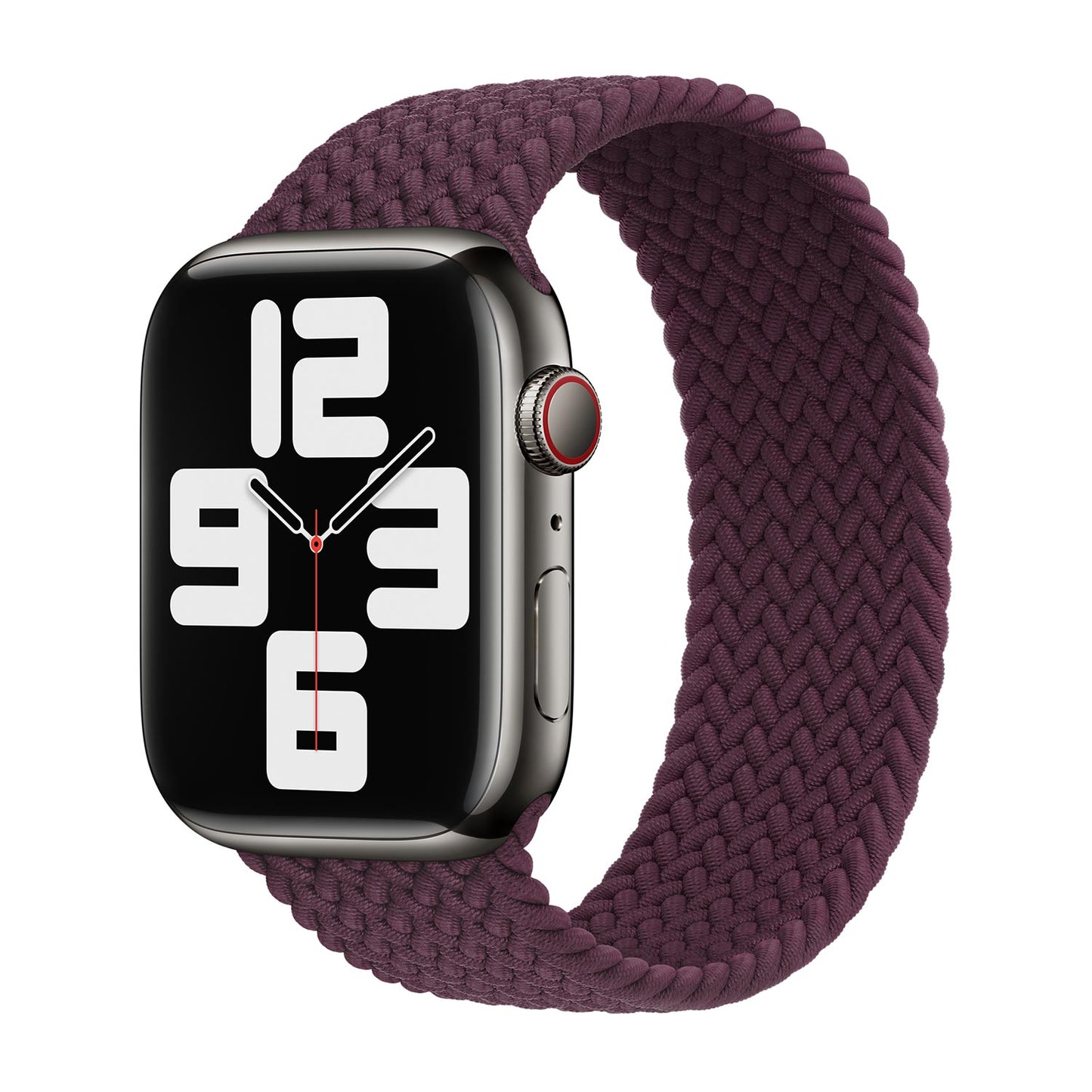Braided Flex Loop Strap for Apple Watch - Dark Cherry