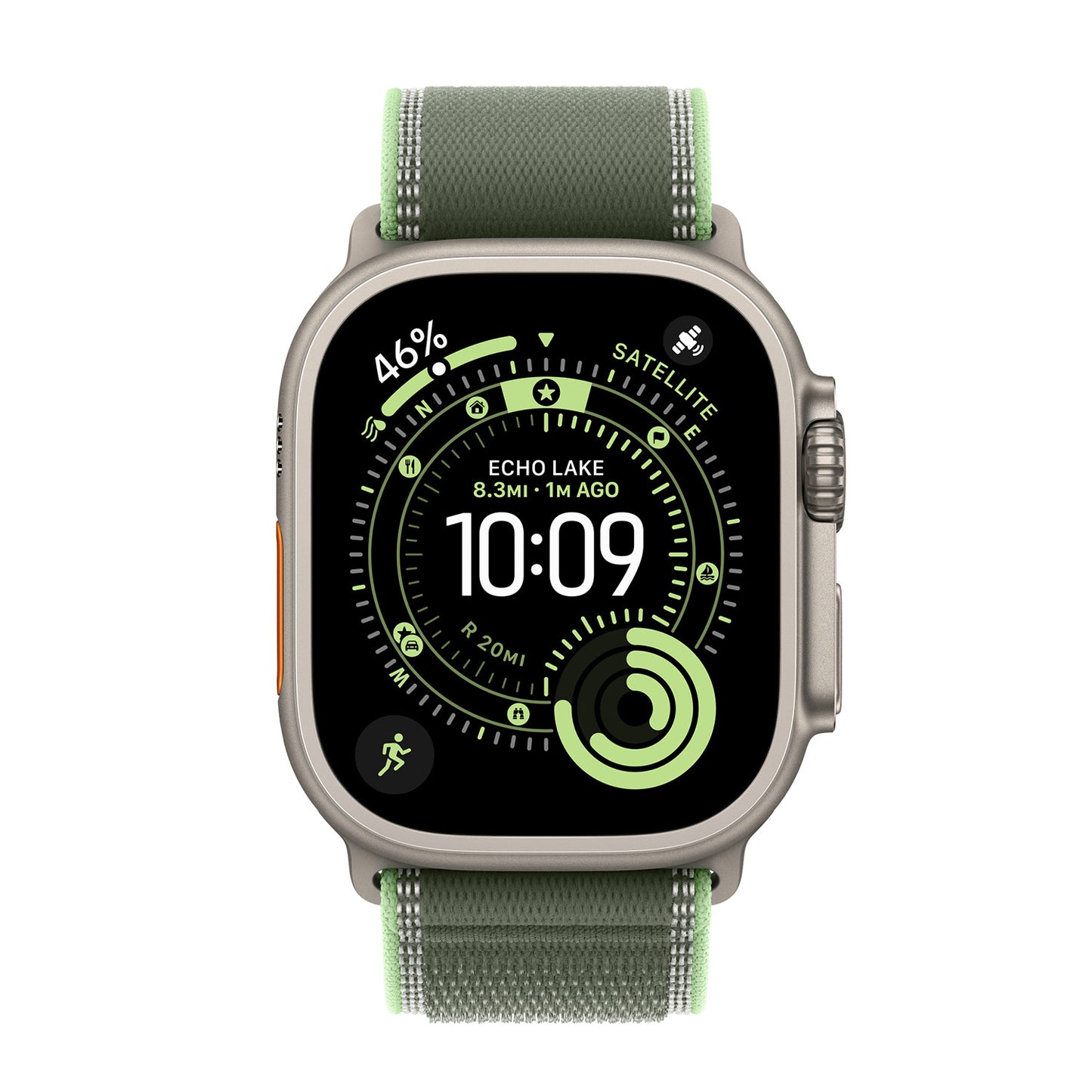 Trail Strap for Apple Watch - Green / Neon (Fall/2025)
