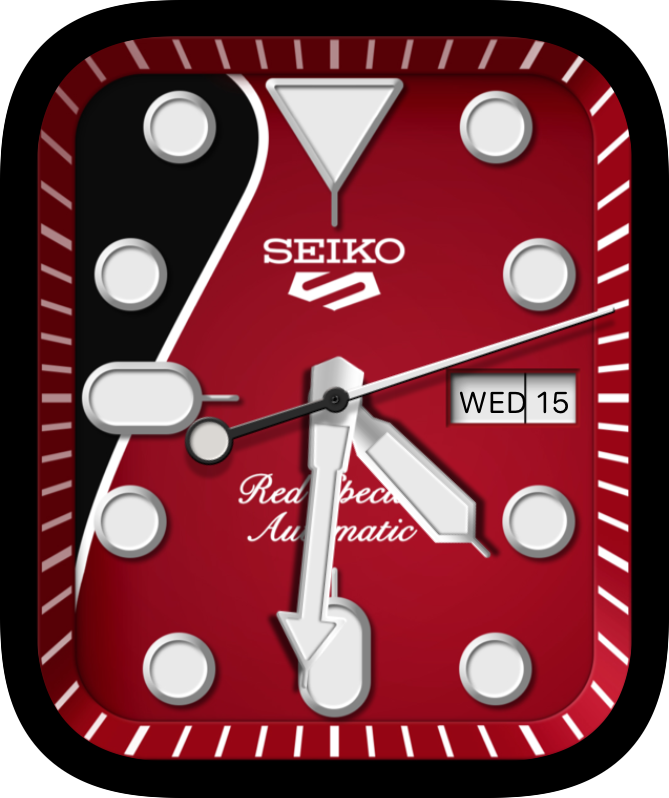 무료 Apple Watch 페이스: Seiko 5 Red