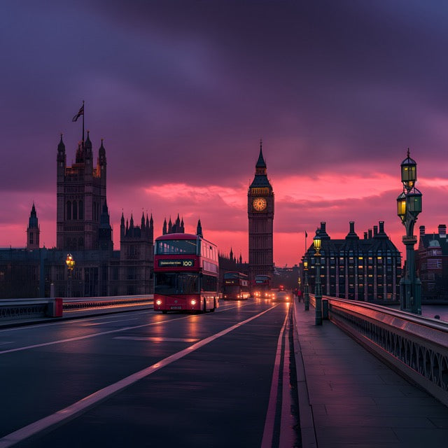 London Sunset Digital Wallpaper Listing