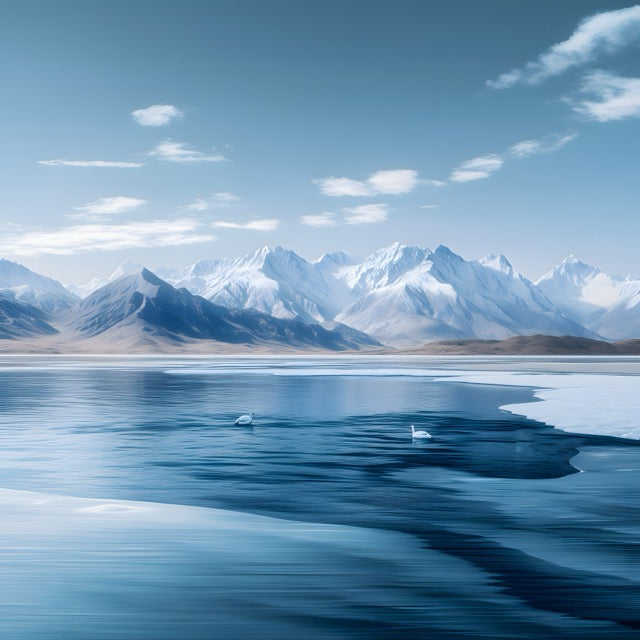 Xinjiang Sayram Lake Digital Wallpaper