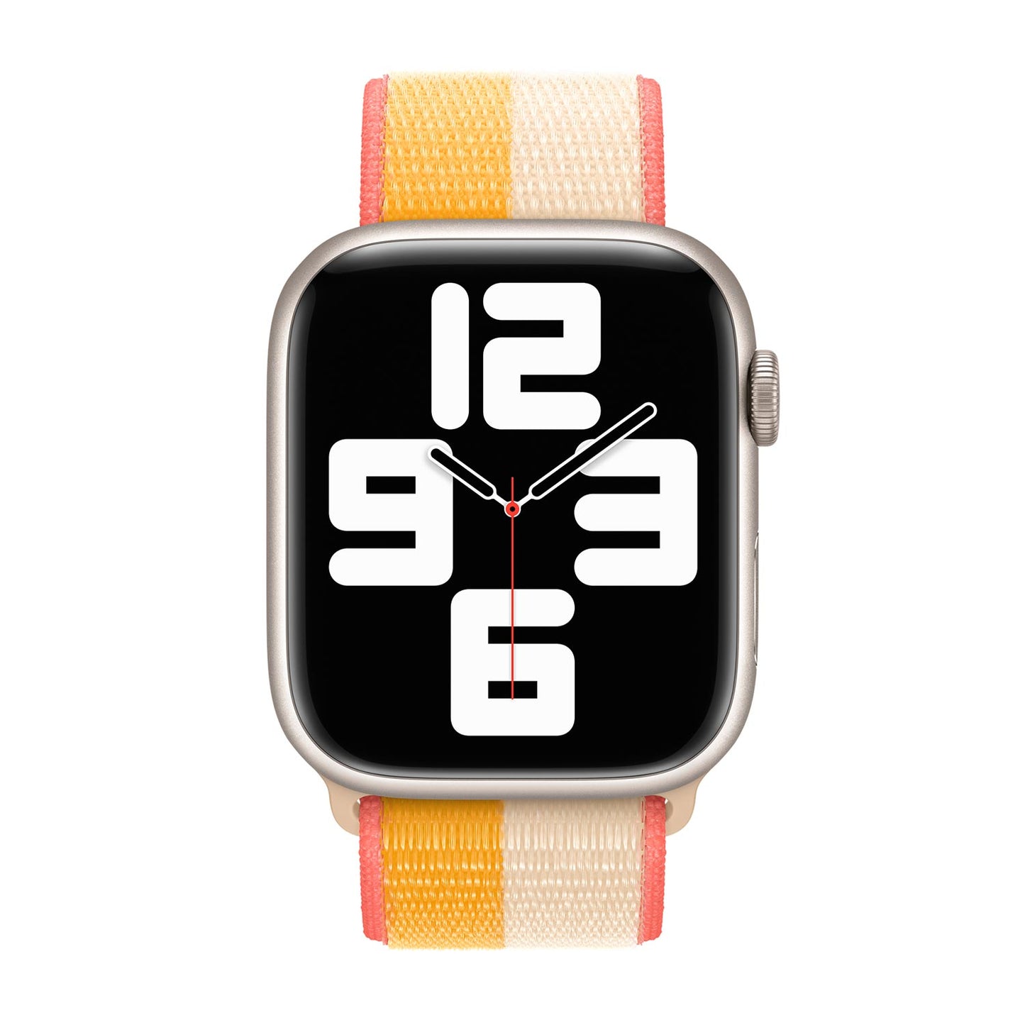 Sport Weave Nylon Loop Strap for Apple Watch - Maize/White