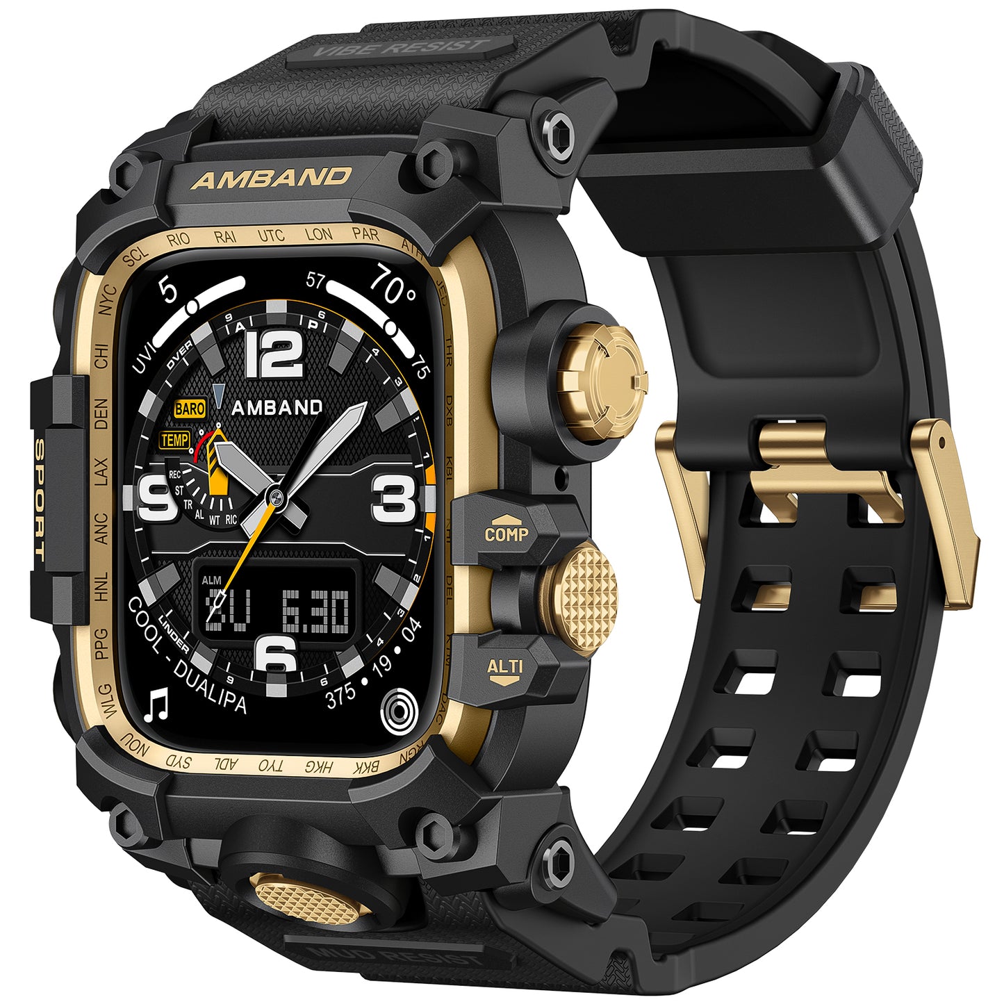 TOUGH M3 45mm - Apple Watch용 케이스(블랙 골드)