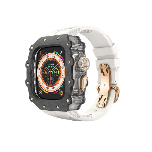 GLACIUM CF シリーズ 49mm - Apple Watch Ultra 1 / 2 用ケース (ローズゴールド)