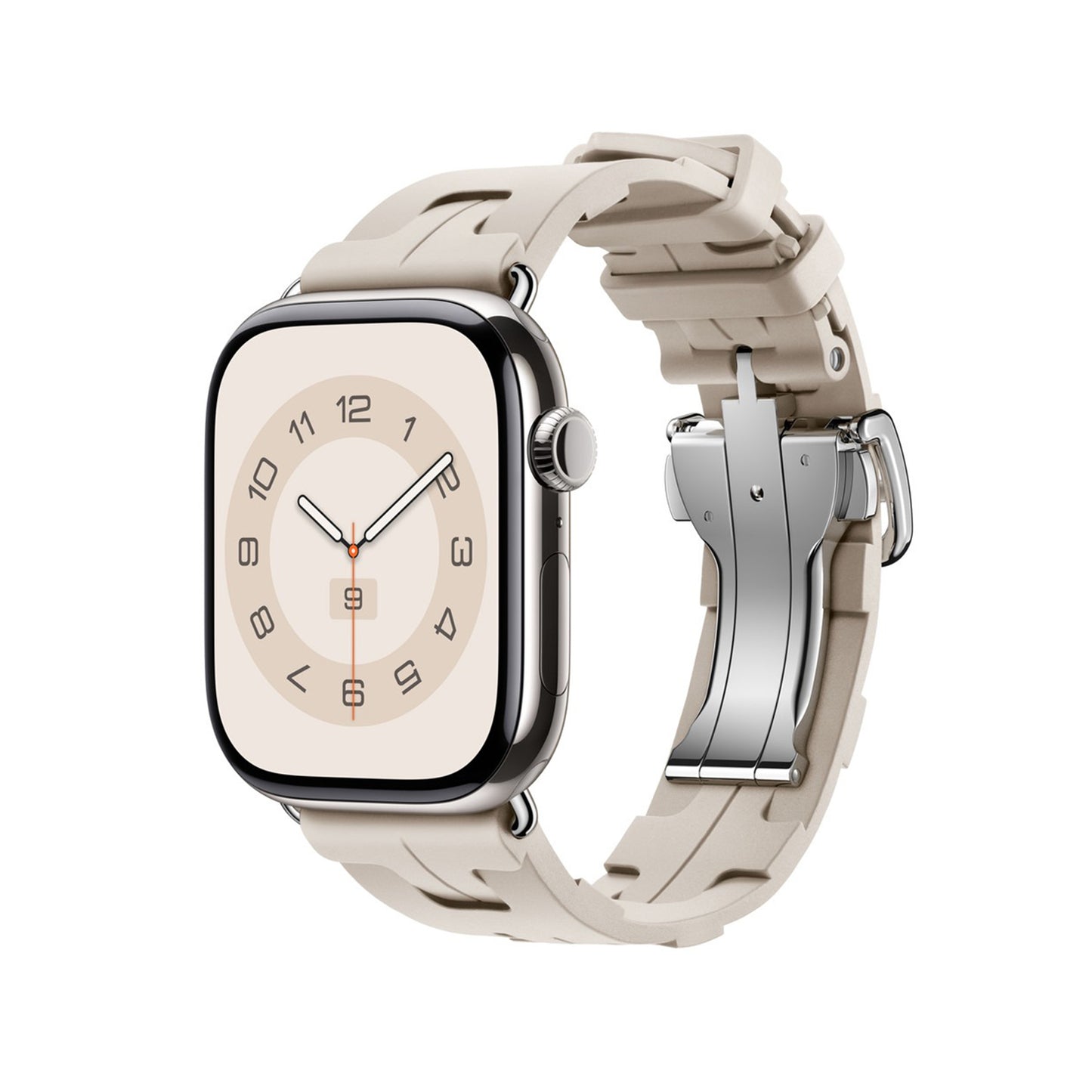 Geometry Elastomer Sport Strap for Apple Watch - Béton