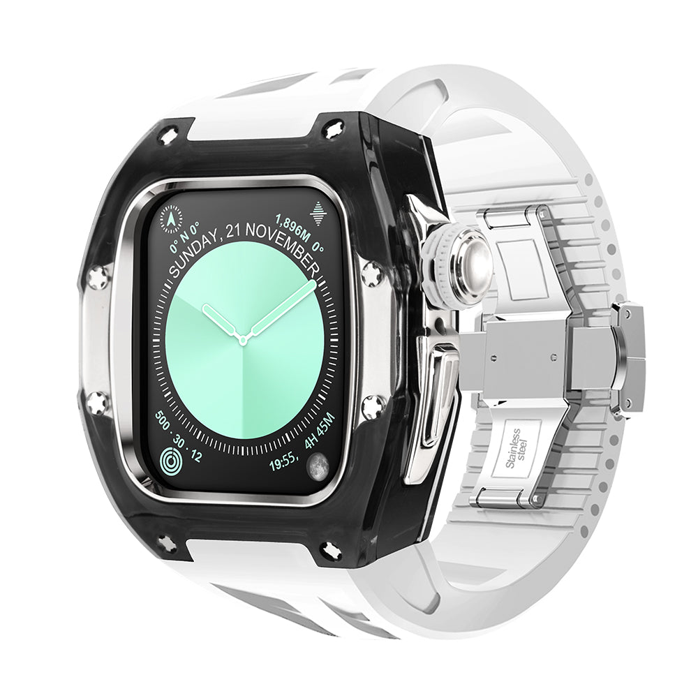 Iconic TR Series 46mm Case for Apple Watch Series 10 (Black Silver)