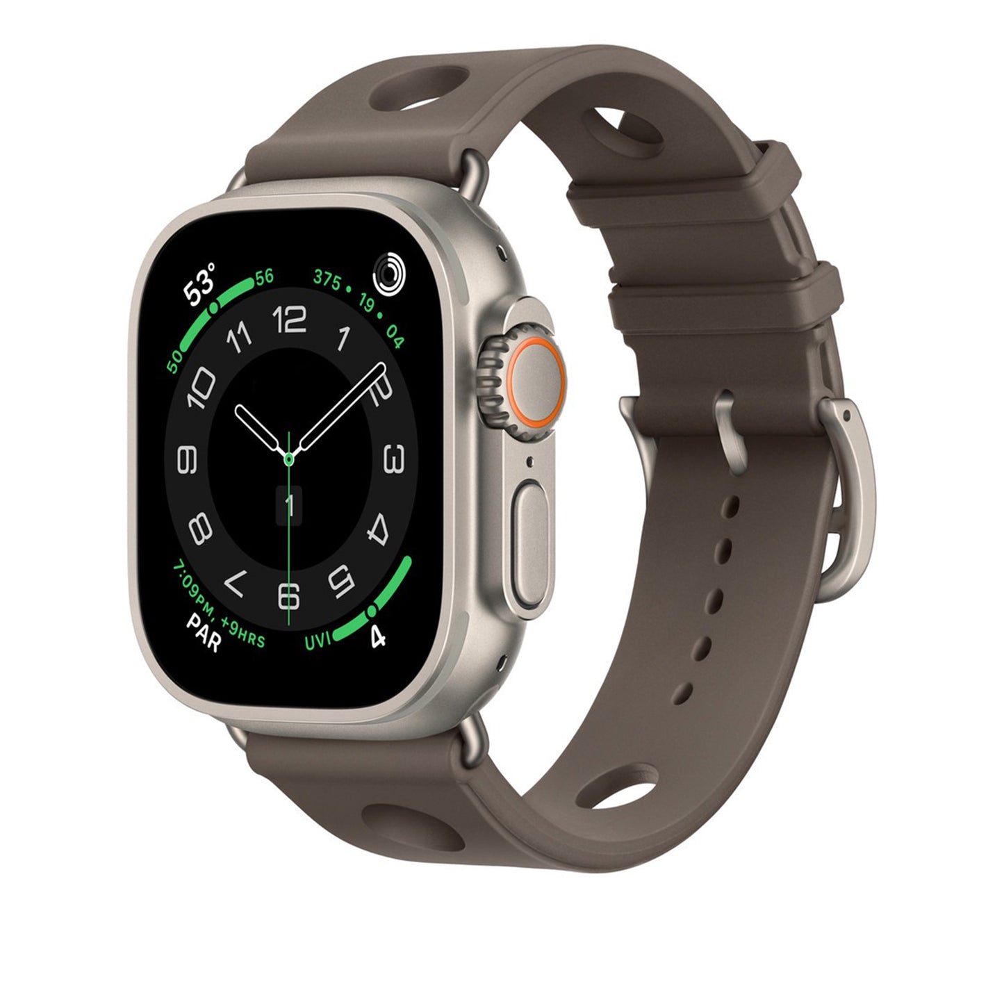 Scuba Diving Strap for Apple Watch - Gris Titane