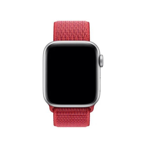 Sport Weave Nylon Loop Strap for Apple Watch - Red
