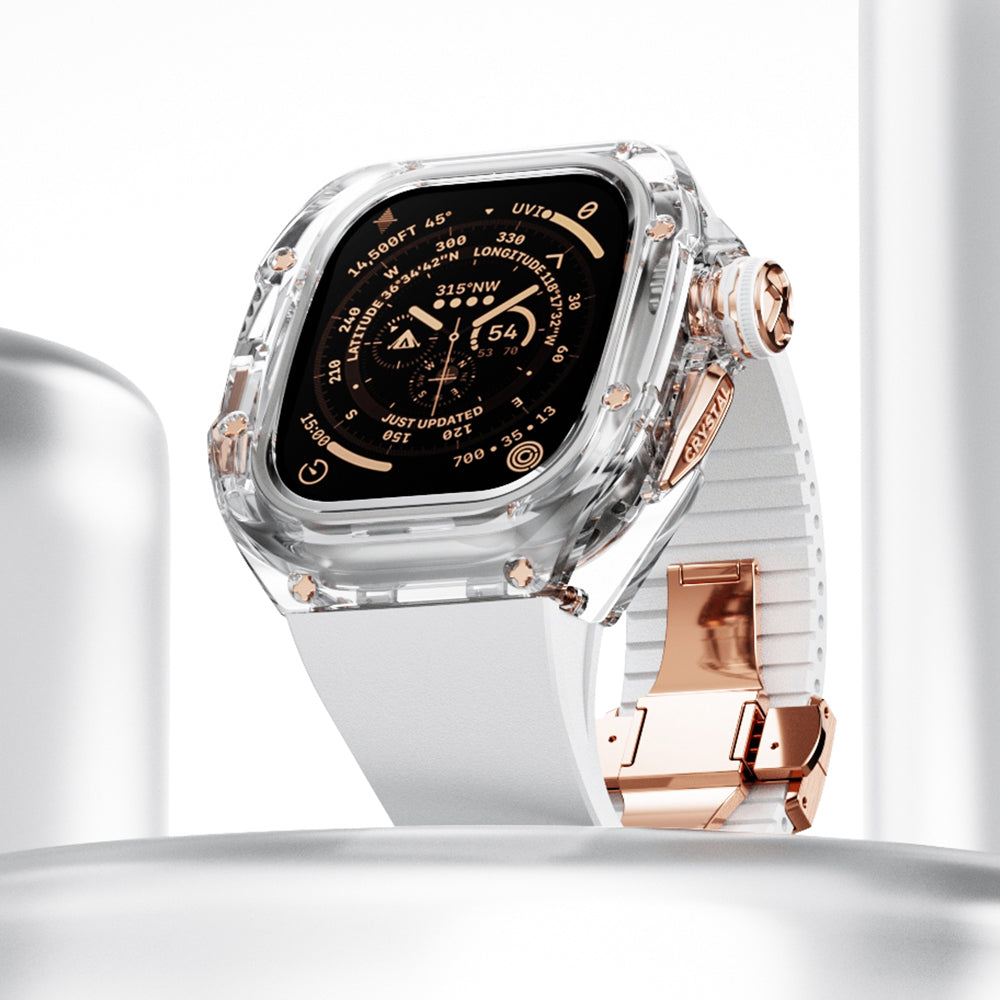 Apple Ultra Watch Case 49mm - K9 Clear Crystal Case RG Hardware