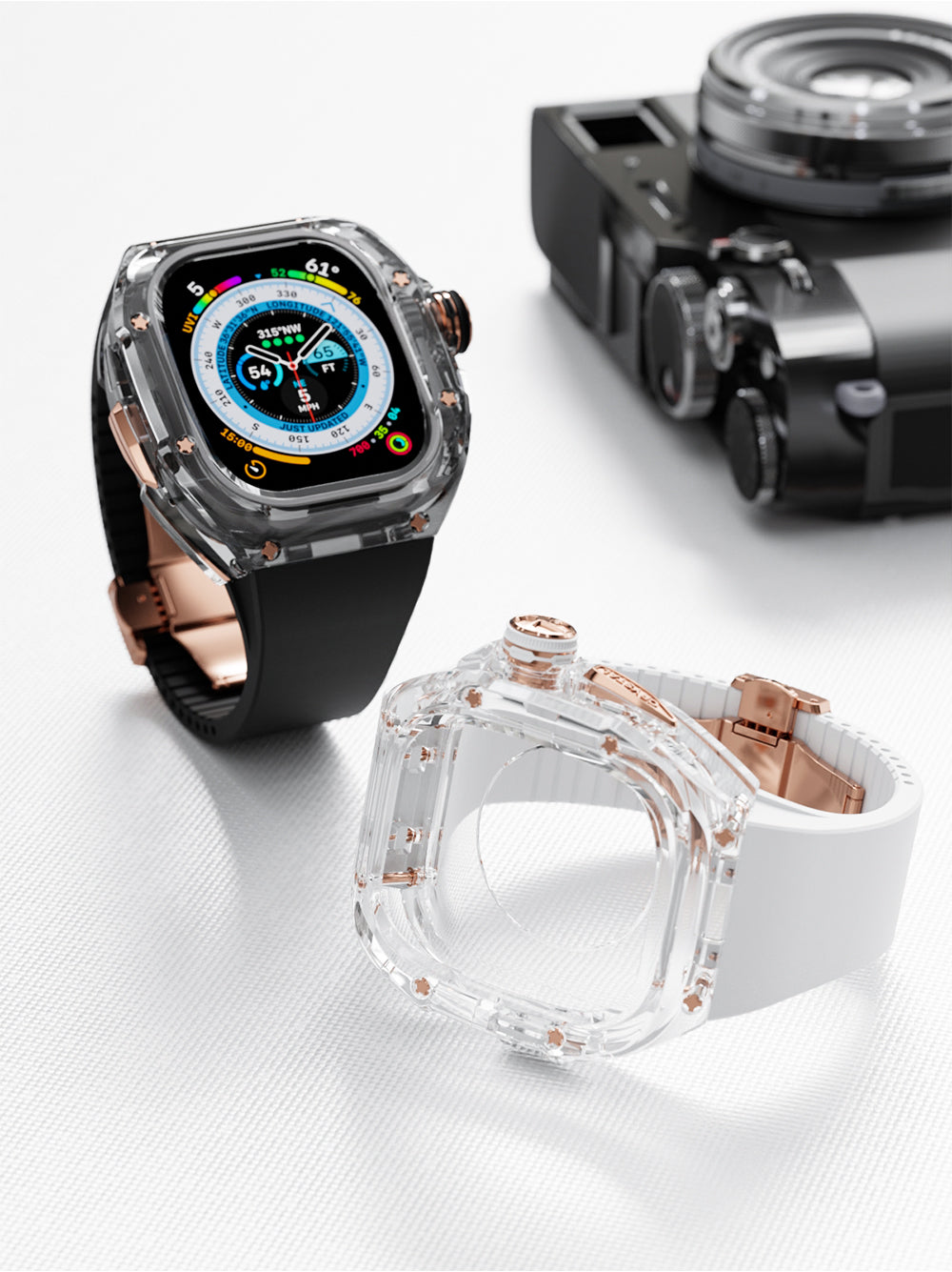 Serie BOREAS 49 mm - Custodia in cristallo per Apple Watch