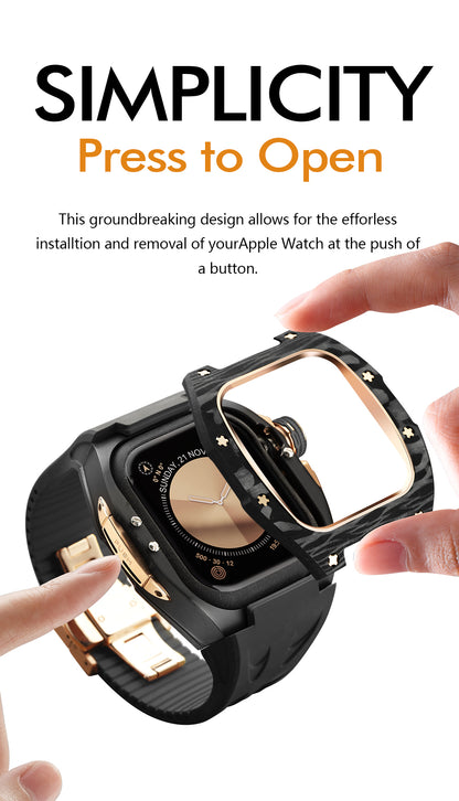 Serie ICONIC CF 46mm - Custodia per Apple Watch Serie 10 (Nero)