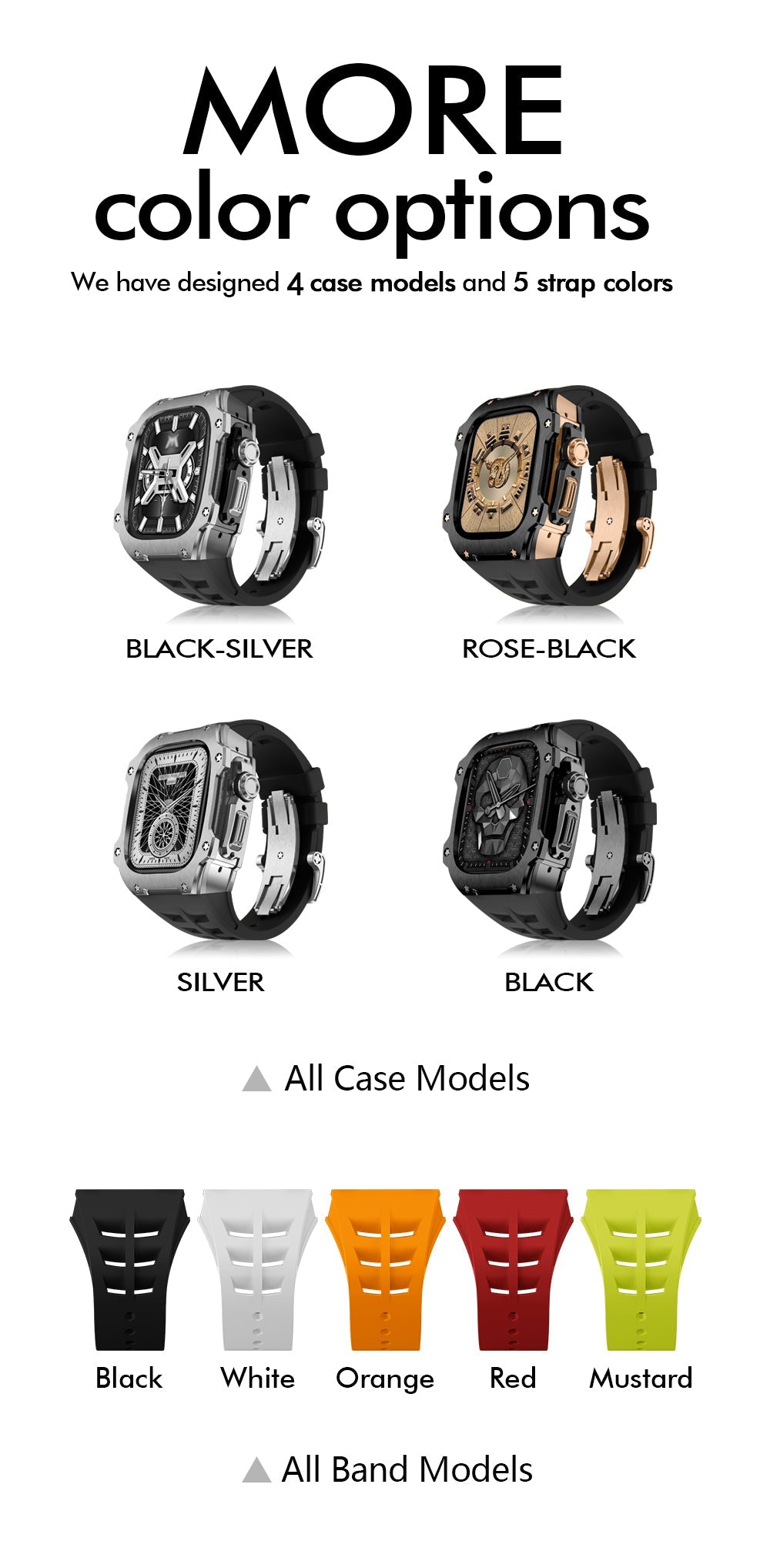 Apple Ultra Watch Case 49mm - Black Stainless Steel Case