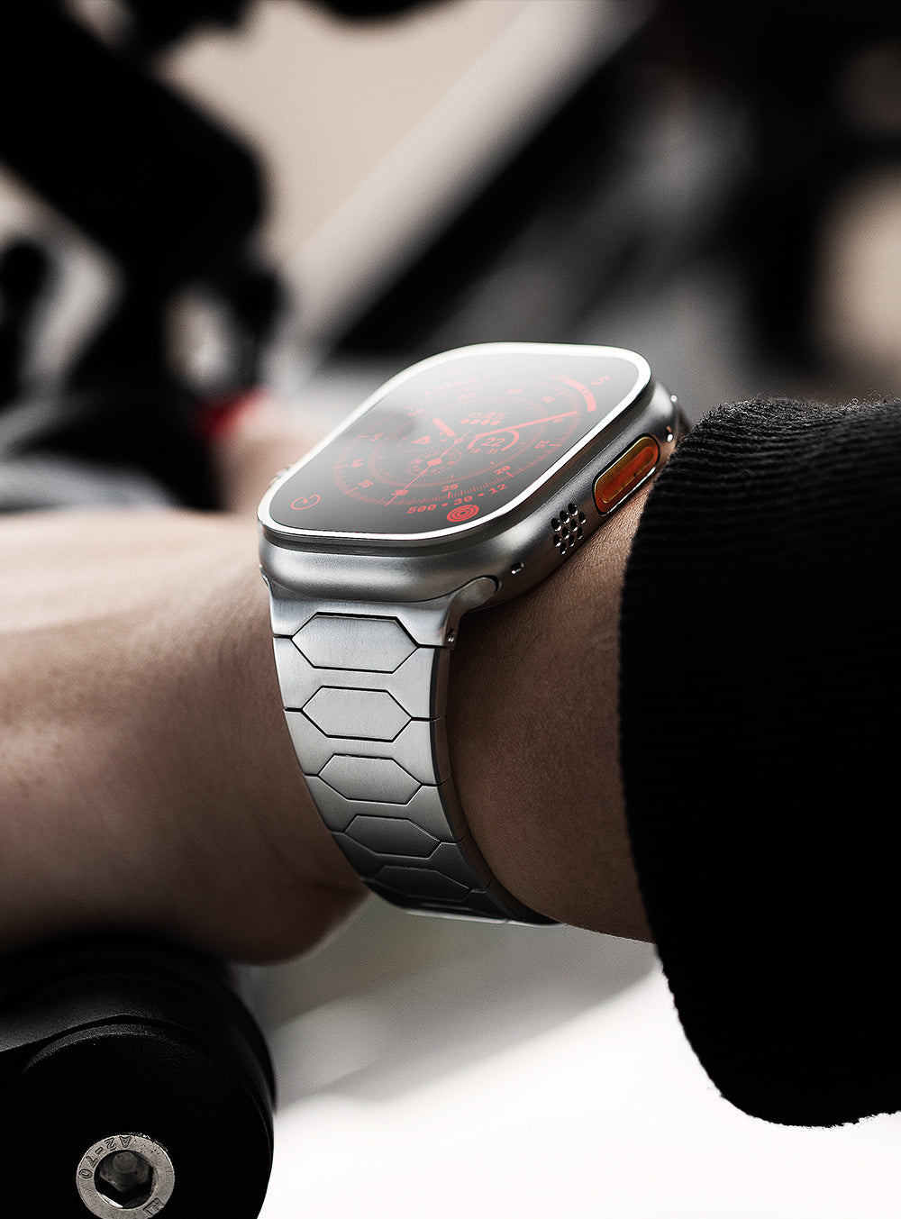 Ultra glattes Edelstahl -Uhrenband für Apple Watch Ultra/Serie 4–10 (49 mm/45 mm/44 mm/42 mm)