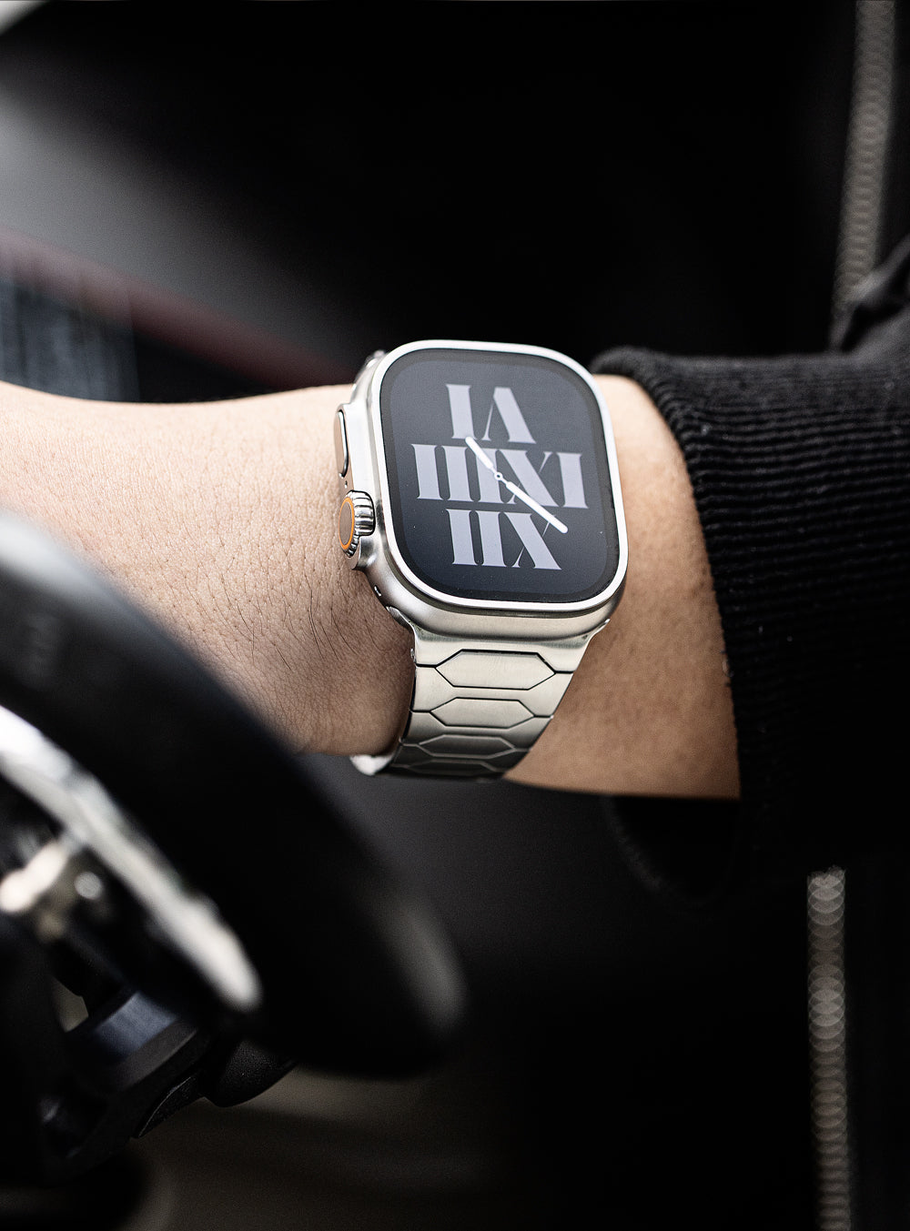 Ultra glattes Edelstahl -Uhrenband für Apple Watch Ultra/Serie 4–10 (49 mm/45 mm/44 mm/42 mm)