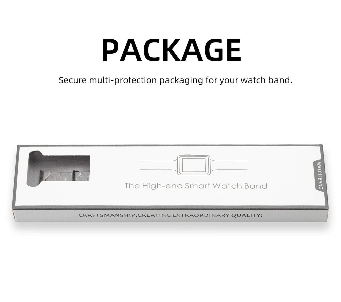 Ultra glattes Edelstahl -Uhrenband für Apple Watch Ultra/Serie 4–10 (49 mm/45 mm/44 mm/42 mm)