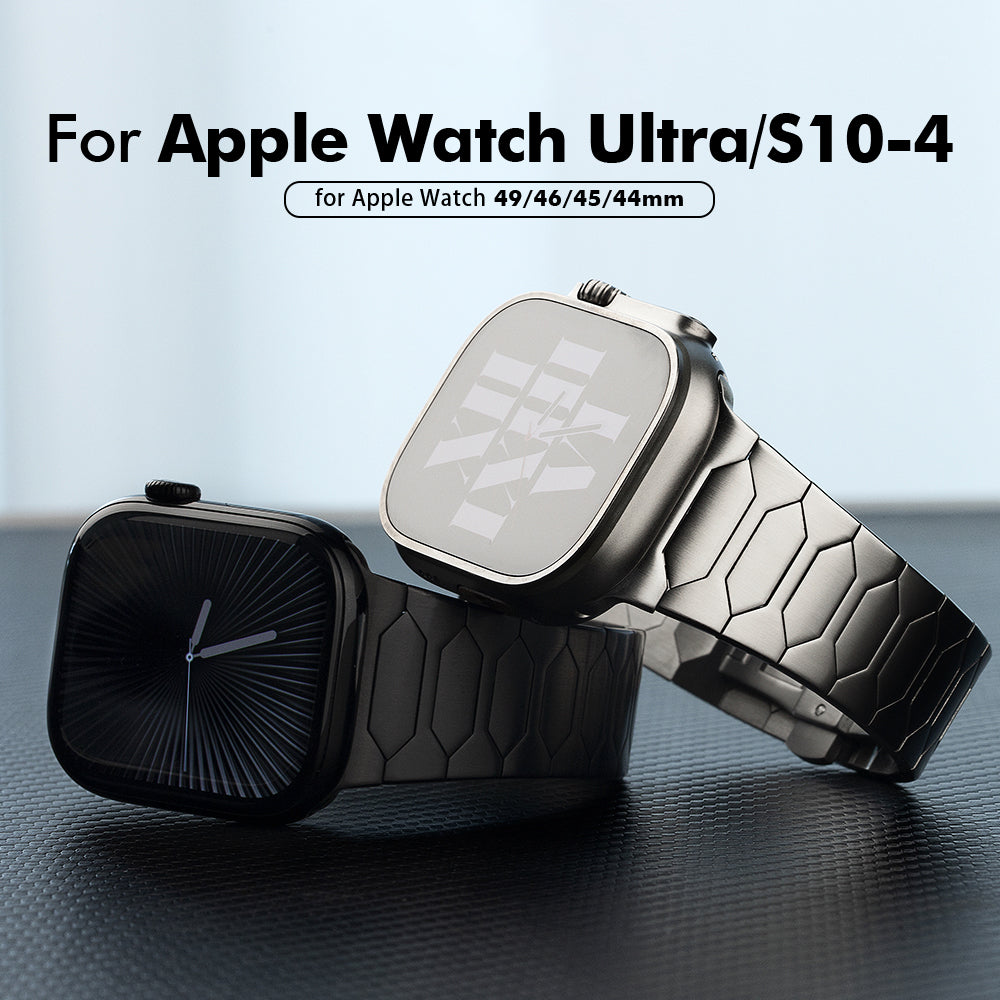 Ultra glattes Edelstahl -Uhrenband für Apple Watch Ultra/Serie 4–10 (49 mm/45 mm/44 mm/42 mm)
