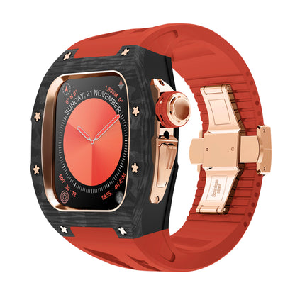 Serie ICONIC CF 46mm - Custodia per Apple Watch Serie 10 (Oro rosa)