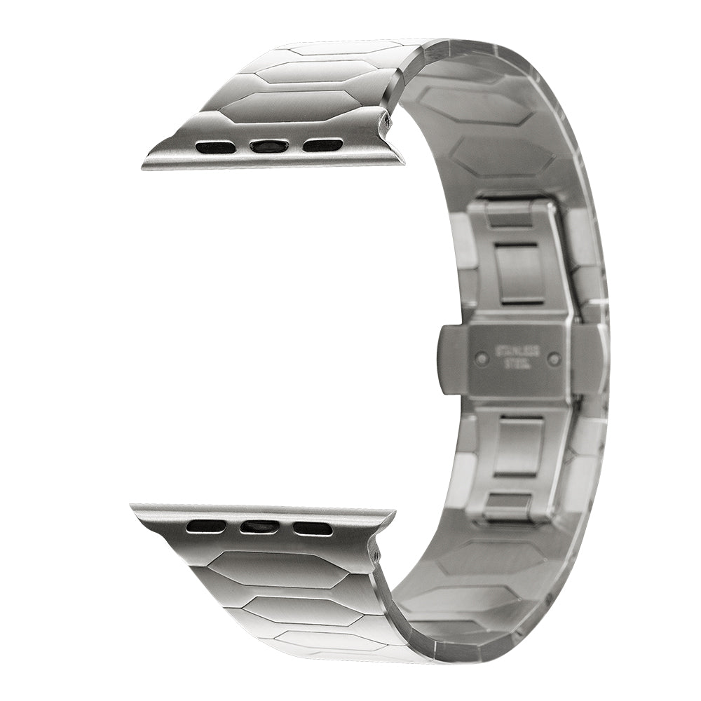 Ultra glattes Edelstahl -Uhrenband für Apple Watch Ultra/Serie 4–10 (49 mm/45 mm/44 mm/42 mm)