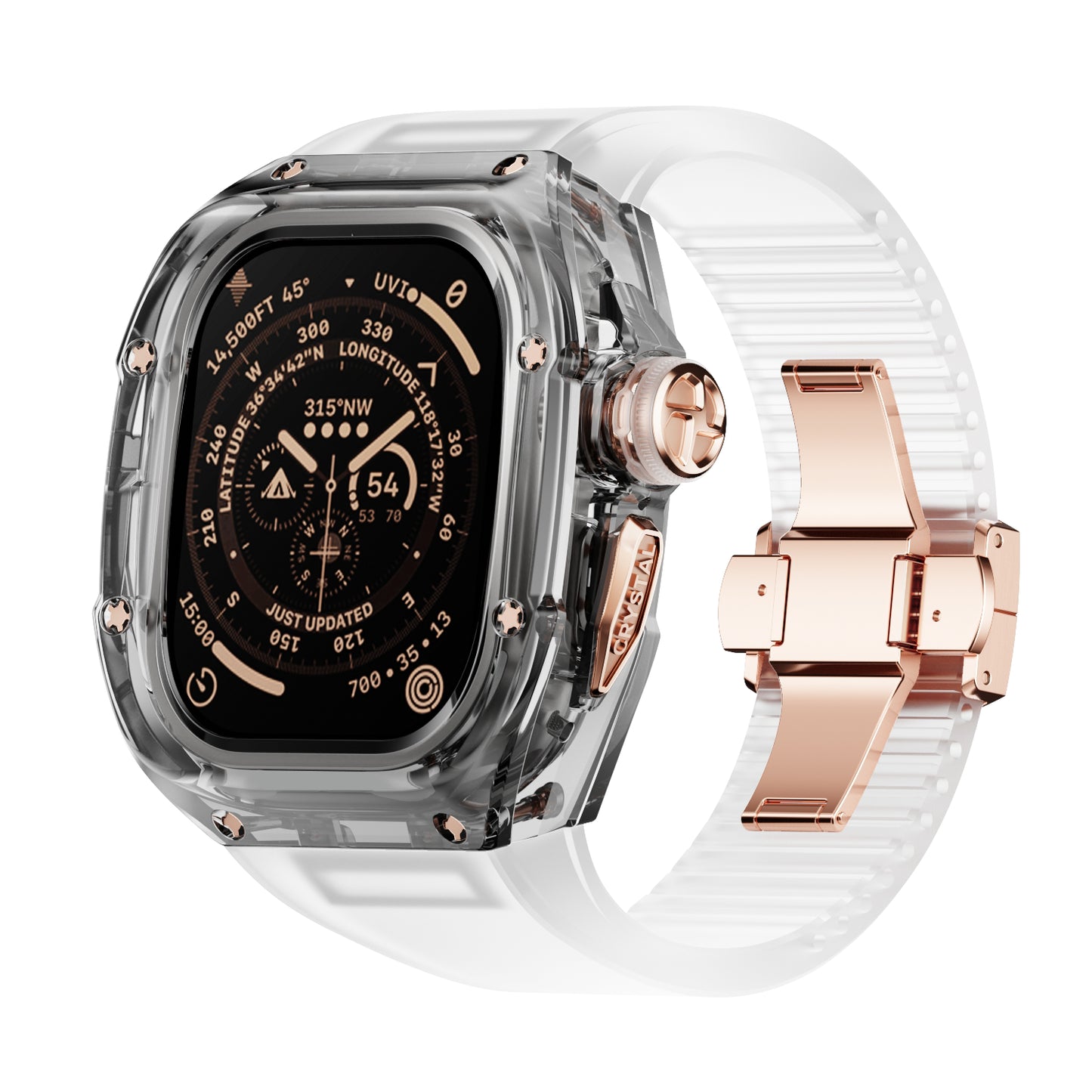 Apple Ultra Watch Case 49mm - K9 Grey Crystal Case RG Hardware