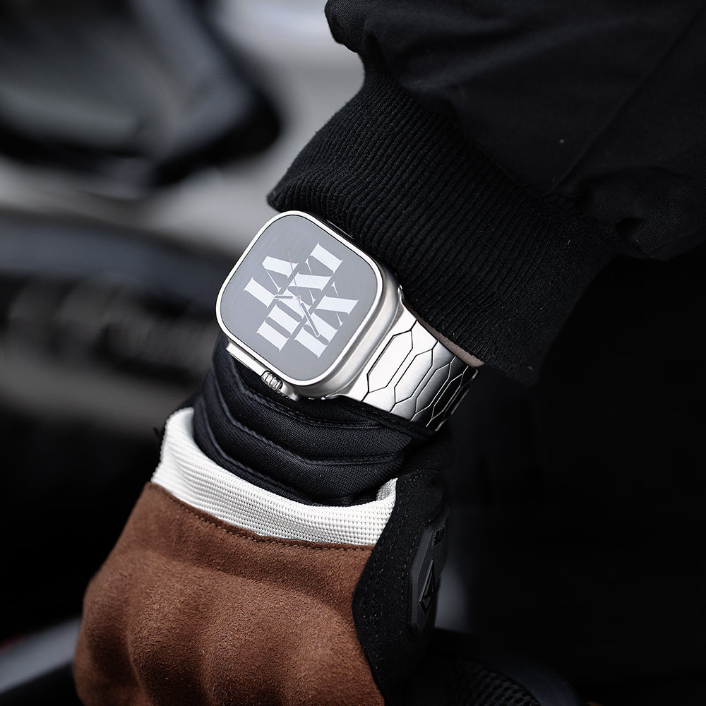 Ultra glattes Edelstahl -Uhrenband für Apple Watch Ultra/Serie 4–10 (49 mm/45 mm/44 mm/42 mm)