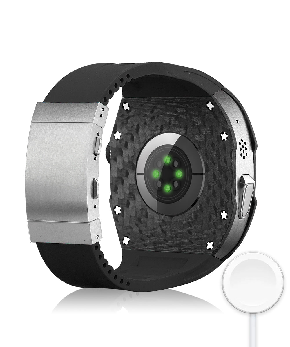 Apple Ultra Watch Case 49mm - Carbon Fiber Titanium Case