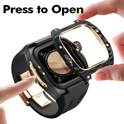 Serie ICONIC CF 46mm - Custodia per Apple Watch Serie 10 (Nero)