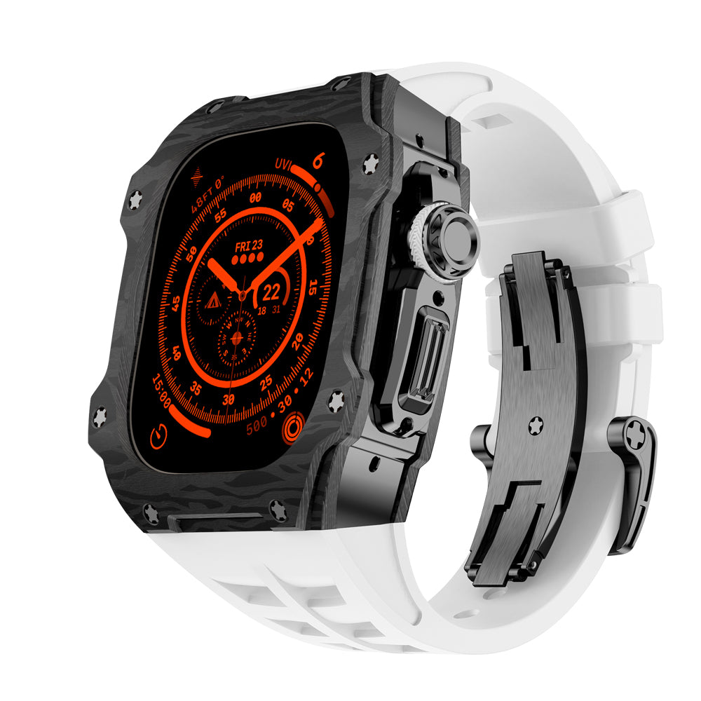 Apple Ultra Watch Case 49mm - Carbon Fiber Black Titanium Case