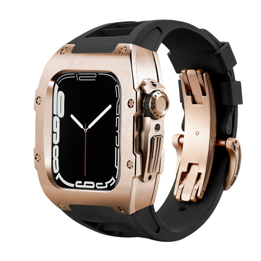 ICONIC TI Series 44/45mm - Caja para Apple Watch (Titanio Oro Rosa)