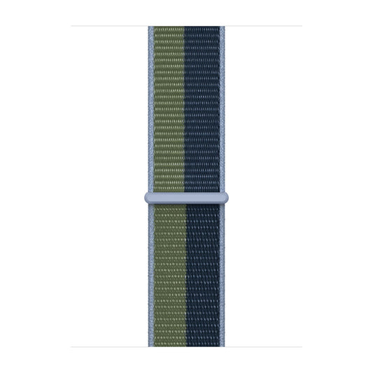 Sport Weave Nylon Loop Strap for Apple Watch - Abyss Blue/Moss Green