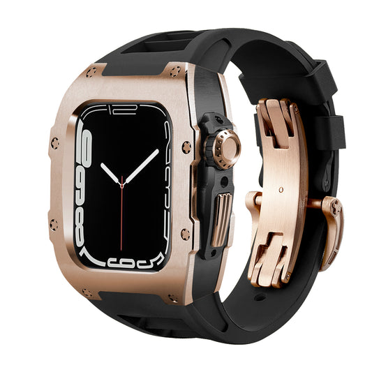 ICONIC SS Series 44/45mm - Caja para Apple Watch (Onyx Blush)