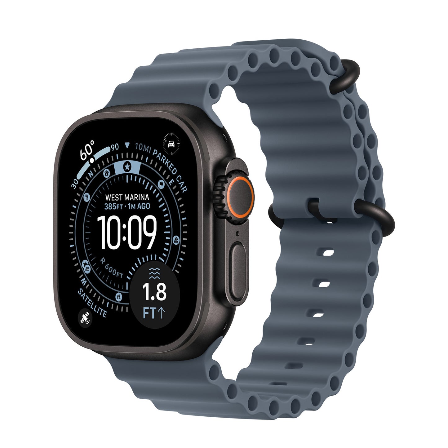 Silicone Sport Band untuk Apple Watch - Midnight Black
