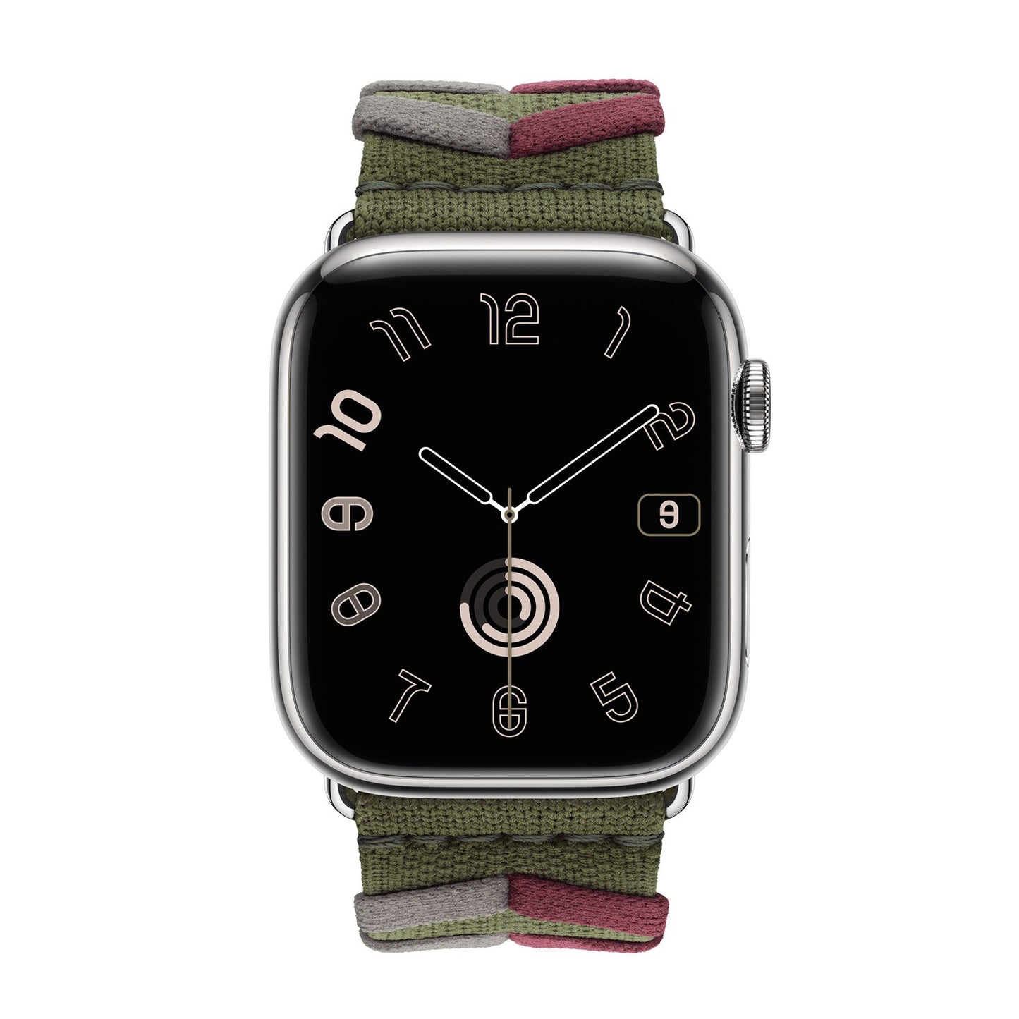 Braided Chevron Nylon Strap for Apple Watch - Kaki