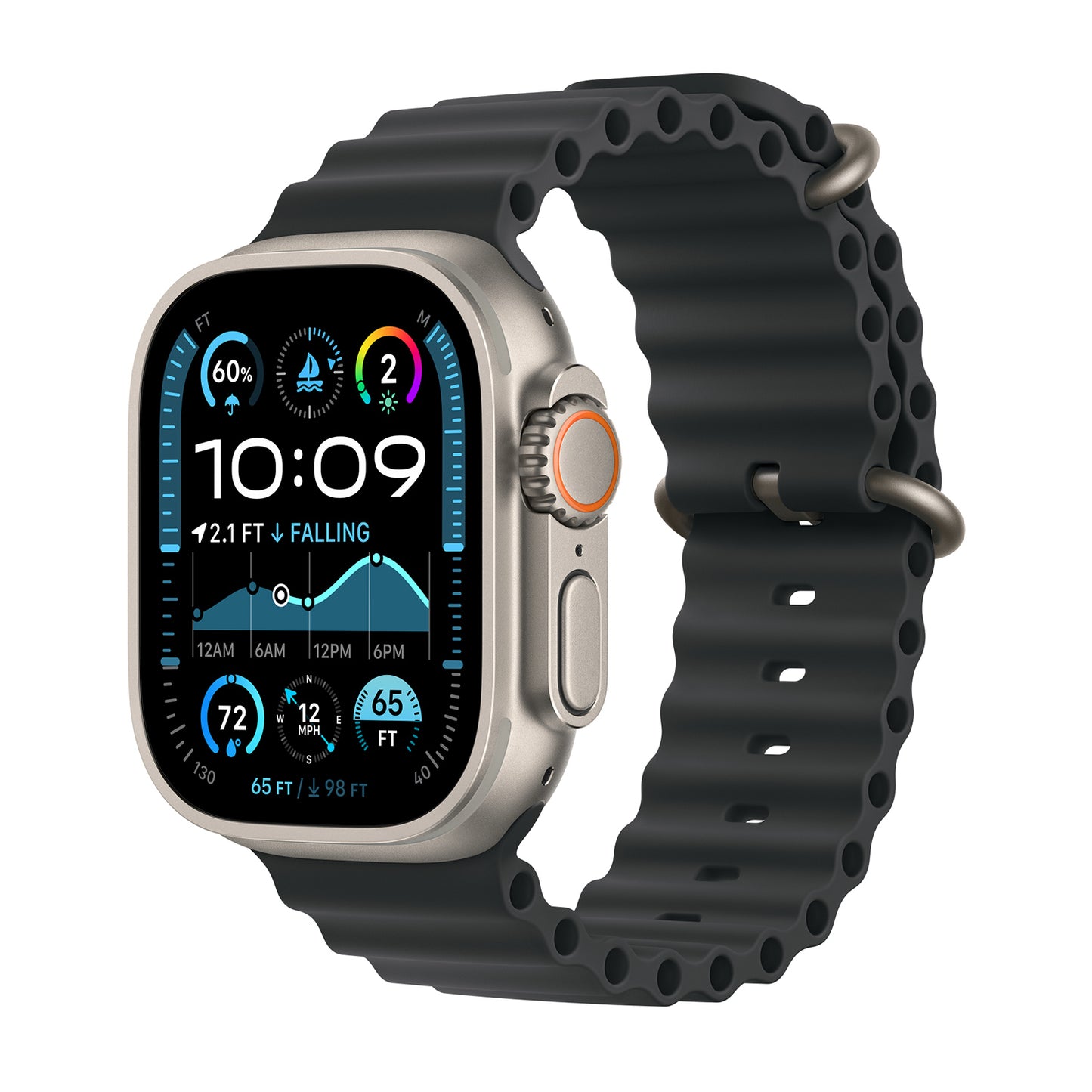 Silicone Sport Band untuk Apple Watch - Midnight Black