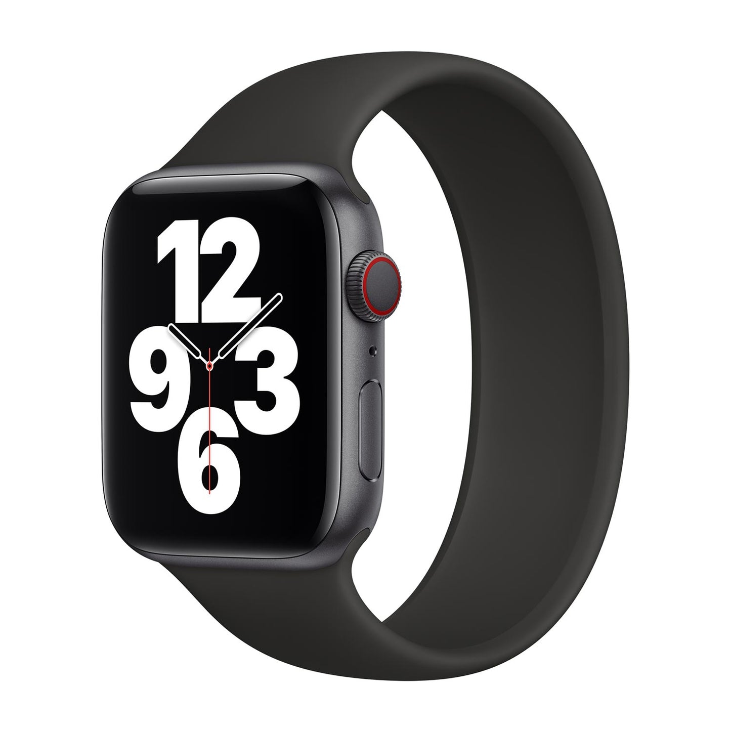 Solo Silicon Flex Loop Strap for Apple Watch - Black
