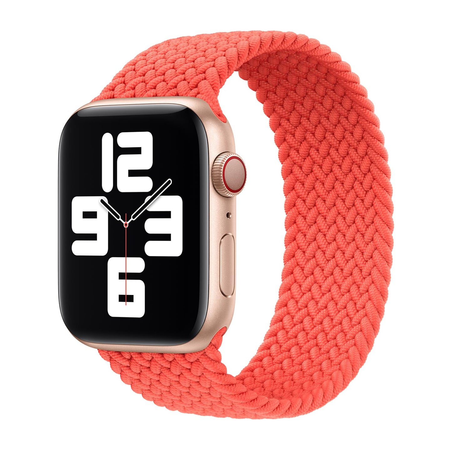 Braided Flex Loop Strap for Apple Watch - Electric Orange