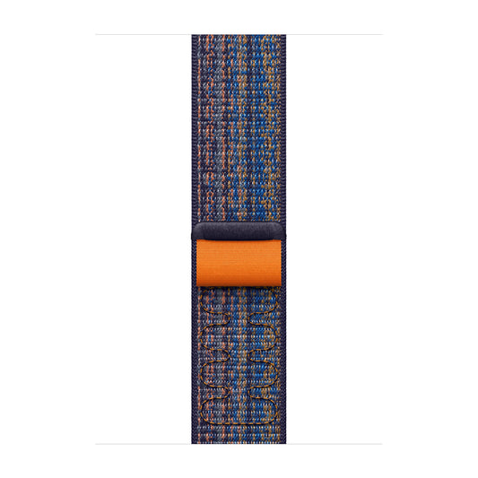 Sport Weave Nylon Loop Strap for Apple Watch - Game Royal/Orange