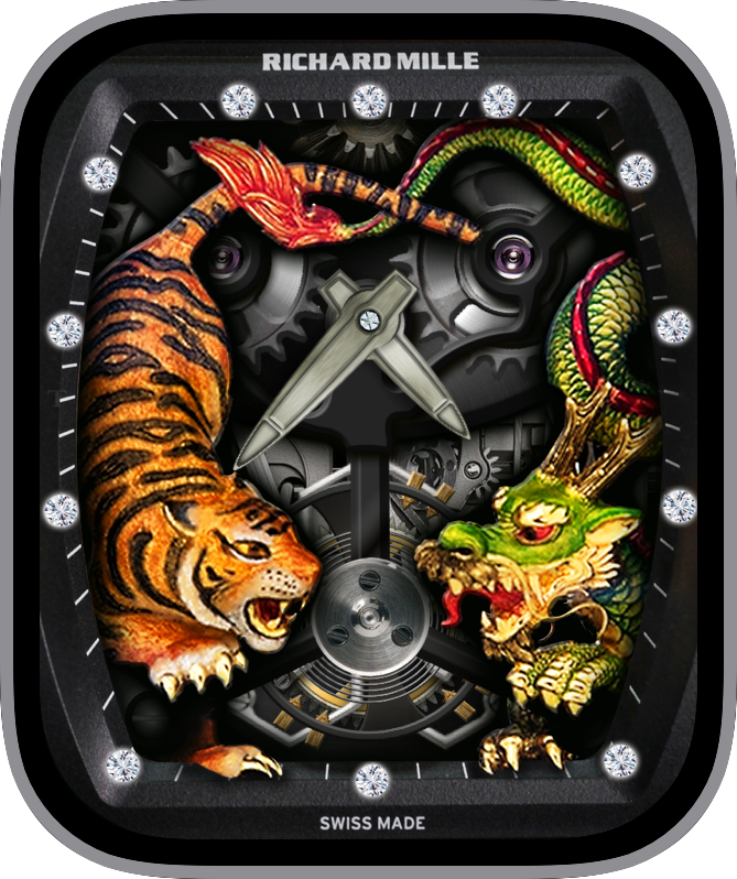 Free Clockology Face: RM Tiger and Dragon