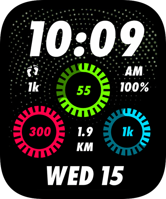 Free Apple Watch Face: Active Circles