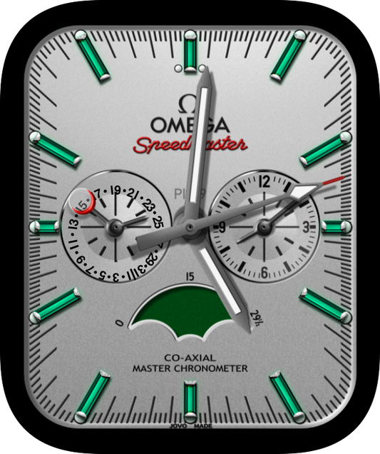 Free Apple Watch Face: Speed Master Emerald