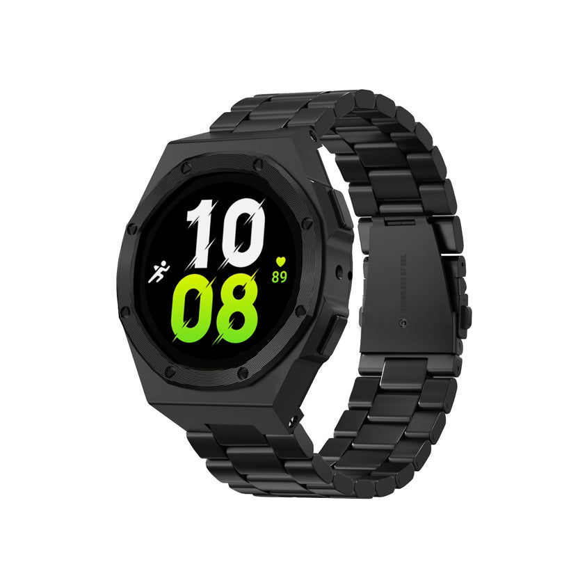 Serie OAK - Estuche para reloj Samsung: Negro (Pulsera)