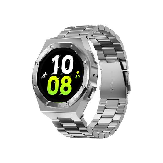 Serie OAK - Funda para reloj Samsung: Plata (Pulsera)