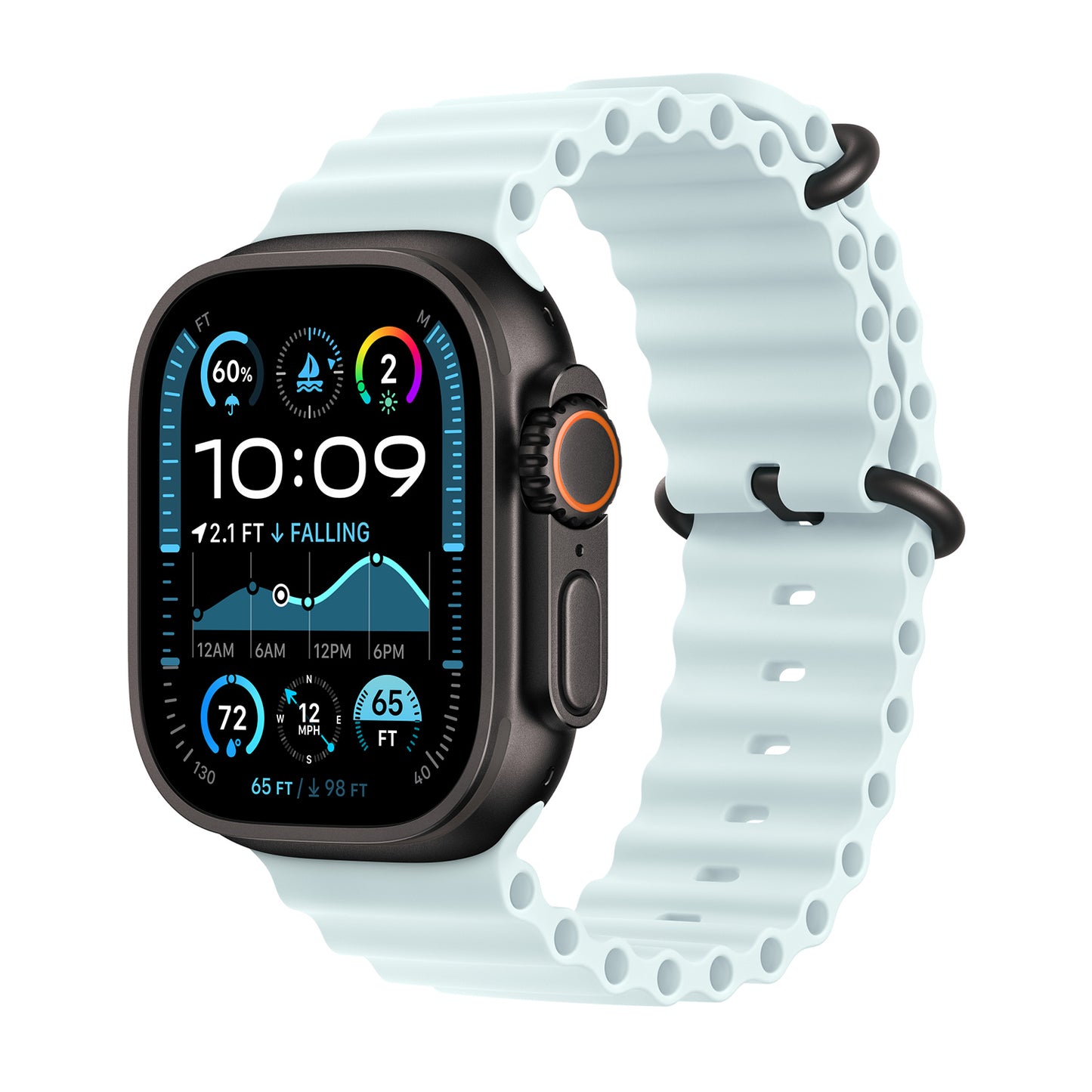 Silicone Sport Band untuk Apple Watch - Midnight Black