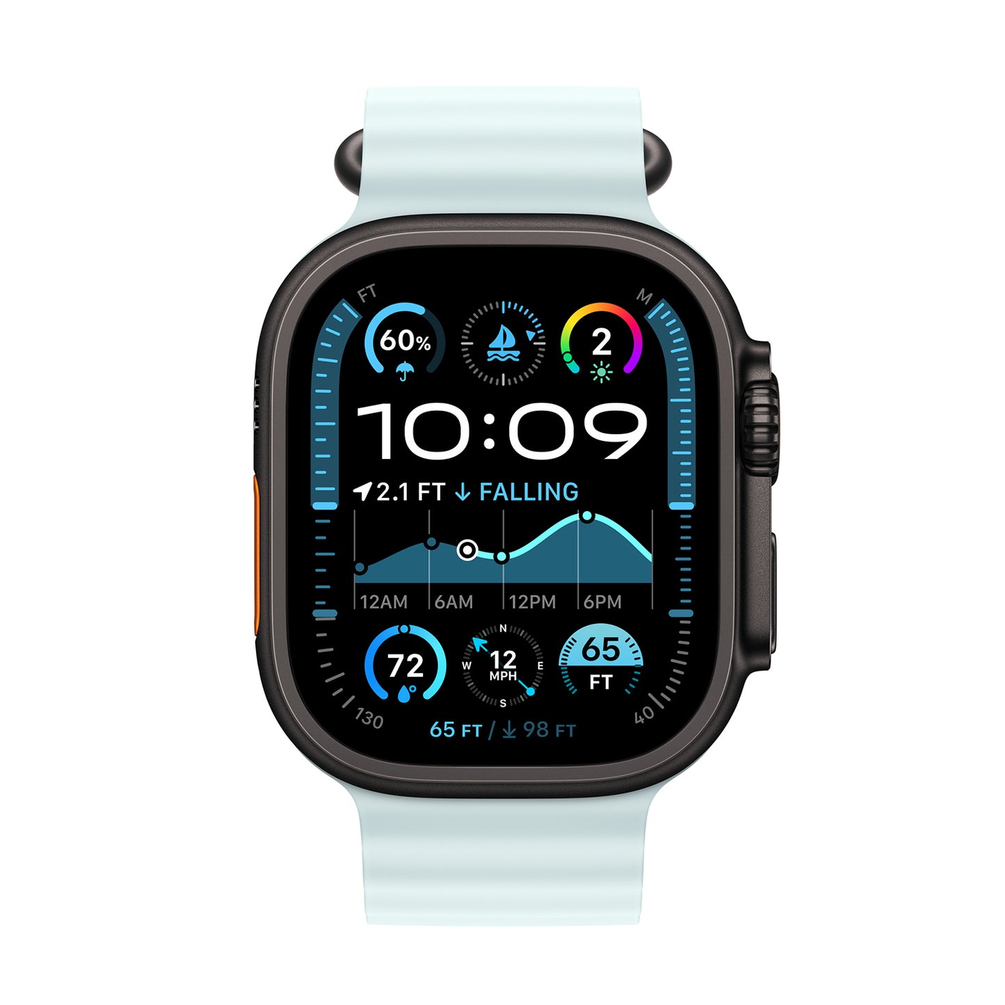 Silicone Sport Band untuk Apple Watch - Midnight Black