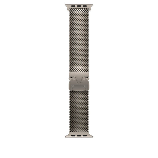 Titanium Milanese Strap for Apple Watch – Natural Finish